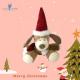 Stuffed Animal Soft Christmas Dog Toys Comfortable PP Cotton Filling Baby Huggable Doggy Doll