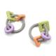 Food Grade FDA Approved Wooden Silicone Teether Nursling Biting Toys