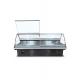 Curved Glass Deli Chiller Cooked Food Refrigerator With Fan Cooling