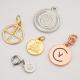 Custom Metal Bag Tags with Zinc Alloy Metal Hang Tag and Ring in Gold Silver Rose Gold