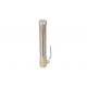 Brass Valve Silver Tassel Fountain Nozzle Heads For Outdoor Water Fountains