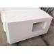 Squared Hole Quartz Bathroom Vanity Tops Pure White Top Polished With Eased Edge