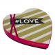 Lovely Hardboard Candy Paper Box With Heart Shape Wedding Gift Box