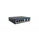 Network Unmanaged Fiber Switch 6 Port High Availability Excellent Heat Elimination