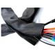 Colorful Velcro Cable Sleeve Custom Size Abrasion Resistance Multifilament Warp