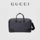 Black Travel GG Supreme Tote Bag Gucci Mens Messenger Canvas Interlocking Double G