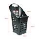 Plastic PP Material Shopping Basket With 2.5kg Load Capacity Four Wheels