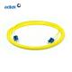 LC To LC Single Mode Fiber Patch Cord Duplex 3M Yellow PVC Optical Fiber