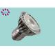 Aluminum Body38 Degree Long Lifespan 90 - 264V 3W LED Spotlight Bulbs E27 / E26