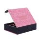 Personalised CMYK Pink Gold Foil Gift Packing Boxes Magnetic Lid