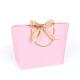 Personalized Luxury Custom Crafts Handmade Pink Coated Art Paper Cosmetics Clothes Jewelry Gift Bag Small