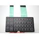 Embossed Tactile Membrane Switch Keyboard , Metal Dome Membrane Switch