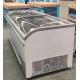 Sliding Glass Top Island Freezer for Commercial Supermarket with R290