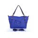 New Fashion Real Leather Lady Blue Shoulder Bag Handbag