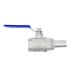1000wog 304 316 Stainless Steel 2PC Ball Valve Water Media Straight Through Type Channel