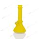 Durable Bright Yellow Ceramic Bong 10 / 14mm Low Profile Removable Stem