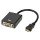 1080P Mini HDMI to VGA Video Converter HD Cable Adapter + 3.5mm Audio Output with Micro US