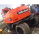 used doosan wheel excavator dh200wd-7 2012 Korea doosan/daewoo DH130-5/DH150W-7/DH140W-7 wheel excavator/used w