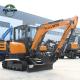 4000KG Mini Digger Excavator 300mm Wide Steel Tracks with Cabin