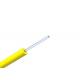 SEMI TIGHT BUFFERED PVC / LSZH G657A1 BEND INSENSITIVE OPTIC CABLE 0.9MM FOR EASY STRIP