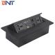 used for conference system with double universal power plug hidden desktop socket table pop up  outlet