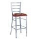 Chrome Finished High Bar Tall Stools For Kitchen Island With Backs
