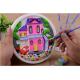 Educational Kids Arts And Crafts Toys Miraculous 3D Gypsum Clock Painting Set