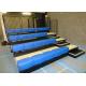 Portable Telescopic Seating Systems With Colorful Bench Manual Operation