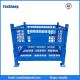 Heavy loading capacity foldable steel container