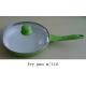 Green Ceramic Nonstick Frying Pans 28CM With Glass Lid