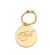 Gold Bag Tag in Metal Chain Label for Bags Customized Size and Chrome Plated Surface