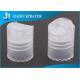 Glossy Cover Bottle Flip Lid Snap Top For Cosmetic Tubes , PP Aluminum Material