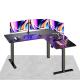 Ergonomic Electric L Shaped Standing Desk With Dual Motor Memory Setting Operation Panel