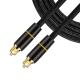 Single Mode 24k Gold Plated Fiber Optic Audio Cable For Digital Interface