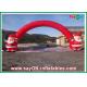 Oxford Cloth Red Christmas Inflatable Arch , Inflatable Christmas Archway