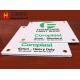 Silk Printing Eco Friendly Corrugated Plastic Signs In Advertising
