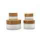 100g Bamboo Top Glass Makeup Pots Anti Mold Body Lotion Containers