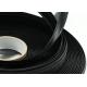 Black Industrial Strength Hook And Loop Nylon Thick Velcro Tape