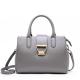 Pure Leather Tote Bags Lock Handbags for Women Cowhide Daily Bag