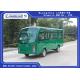 Closed Door Electric Sightseeing Car With Superior Cruising Capacity 72 Volt 7.5KW AC Motor 14 seats