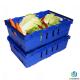 35L Nestable Stackable Plastic Harvest Agricultural Plastic Crates For Fruits And Vegetables