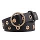 Hollow Out Designer Belts Women Leather 2.6cm Metal Decorated