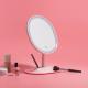 Table Vanity Touch Sensor Switch Single Sides Oval Shaped Soft Led Lights Portable Dressing Table Mirror
