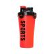 Double Mouthed Tumbler Protein Custom Made Water Bottles red PP+PE