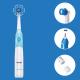 Dry battery rotary electric toothbrush 45 ° rotary cleaning portable oral cleaning