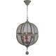 YL-L1084 Industrial decoration crystal metal ball pendant chandelier  E14 round ball iron pendant