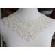 Delicate Chemical Lace Collar Applique With Cotton Embroidered Floral For Neck
