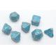 Hand Made Blue Mini Polyhedral Dice Lightweight Metal Material