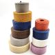 GRS Herribone Woven Paper Ribbon Roll Plain Pattern Assorted Color Solid