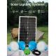 Orange Garden Solar Powered Lights For Home Outdoor Atmosphere 30W Solar Panel